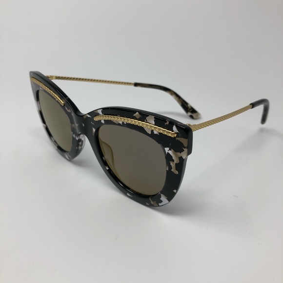 Bottega Veneta Tortoise Cat Eye Sunglasses - Picture 3 of 8